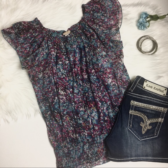 Daytrip Tops - BUCKLE DAYTRIP Floral Printed Blouse